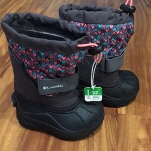 Brand new Columbia toddler boots. Excellent condition, all offers welcome.